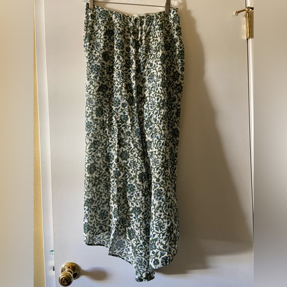 Veronica Beard floral olive green midi sized skirt size 4 - Picture 2 of 15